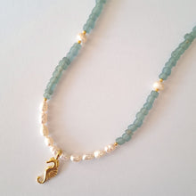 Load image into Gallery viewer, Choker Beads Pearl with charm
