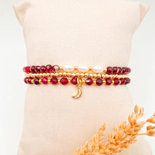 Load image into Gallery viewer, Bracelet Set Moon and Pearls
