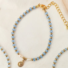Load image into Gallery viewer, Bracelet Crystal Pearl &amp; Fairy Charm
