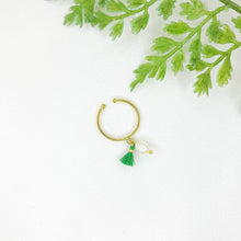 Load image into Gallery viewer, Ring Charm Pearl Tassel
