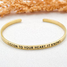 Load image into Gallery viewer, Bracelet Brass Quote 15 Cm
