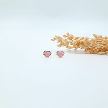 Load image into Gallery viewer, Earring Stud Heart Stainless Steel Enamel

