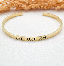 Load image into Gallery viewer, Bracelet Brass Quote 15 Cm
