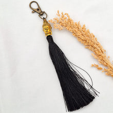 Load image into Gallery viewer, Keychain Tassel Buddha Head Small

