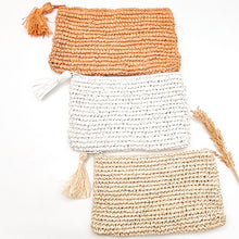 Load image into Gallery viewer, Bali Beach Rafia Pouch
