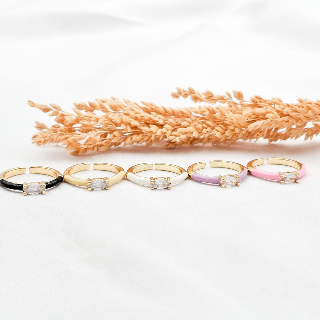 Ring Enamel Crystal Medium