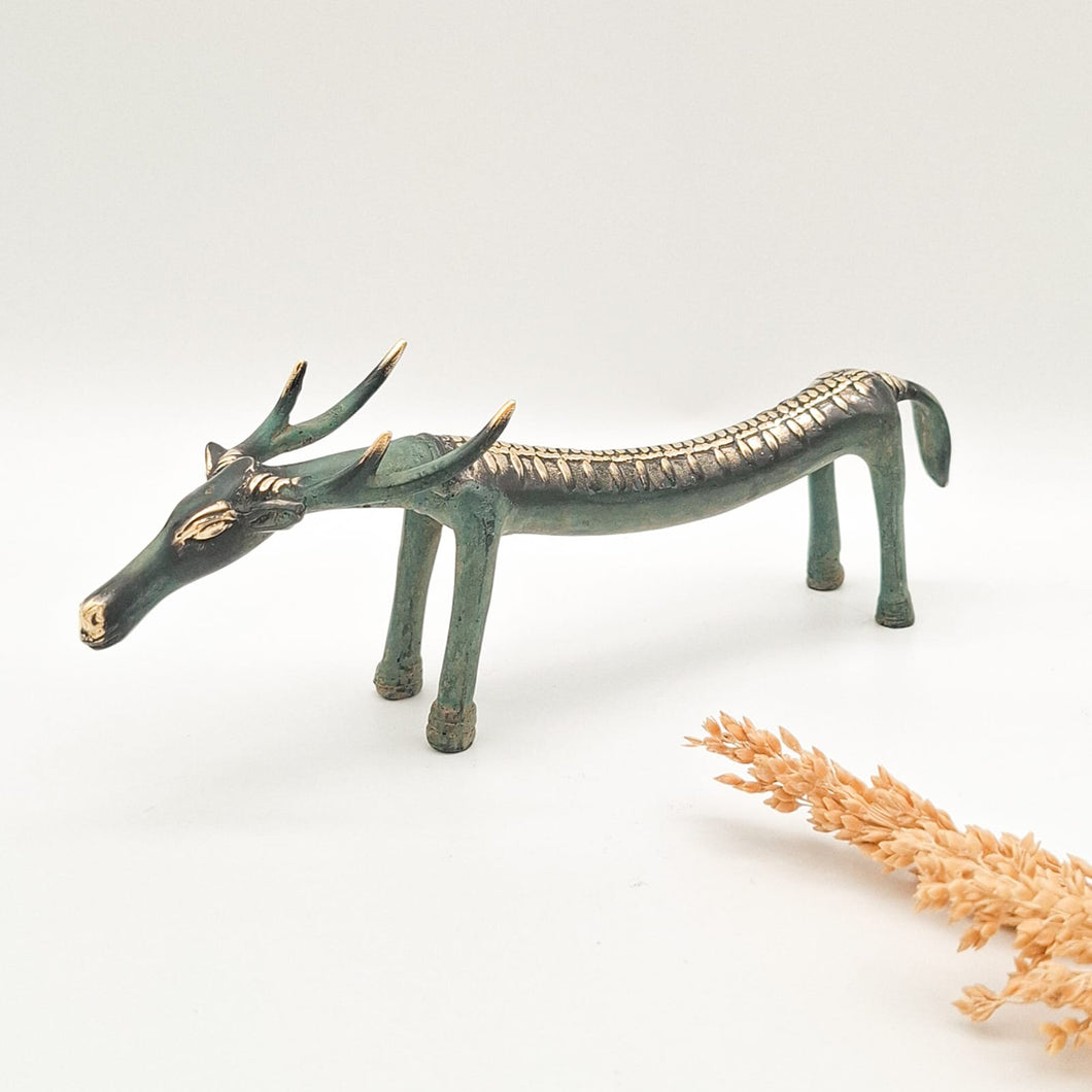 Brass Decor Tribal Deer