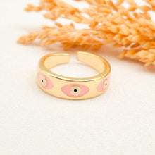Load image into Gallery viewer, Ring Enamel Three Eye
