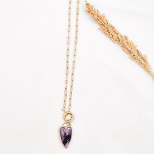 Load image into Gallery viewer, Necklace Special Chain Pendant Heart Gemstone
