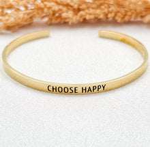 Load image into Gallery viewer, Bracelet Brass Quote 15 Cm
