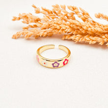 Load image into Gallery viewer, Ring Enamel Flower
