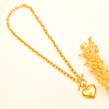 Load image into Gallery viewer, Necklace Big Chain Special Lock Heart Pendant
