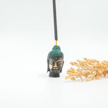 Load image into Gallery viewer, Brass Incense Holder Buddha Head
