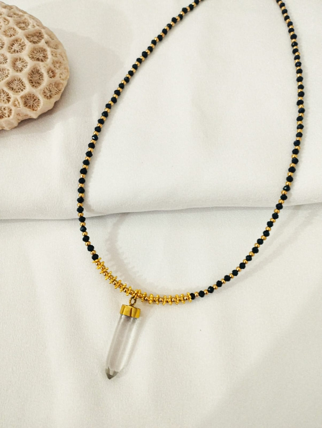 Necklace Crystal with Pendant Crystal Quartz