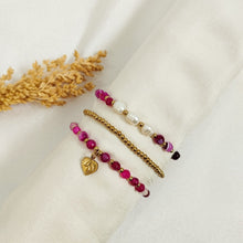 Load image into Gallery viewer, Bracelet Set Moon and Pearls
