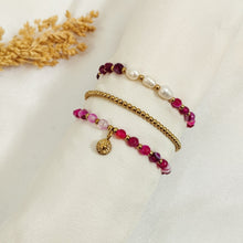 Load image into Gallery viewer, Bracelet Set Moon and Pearls
