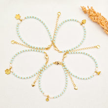 Load image into Gallery viewer, Bracelet Crystal Pearl &amp; Fairy Charm
