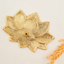 Load image into Gallery viewer, Brass Incense Holder Plate Lotus
