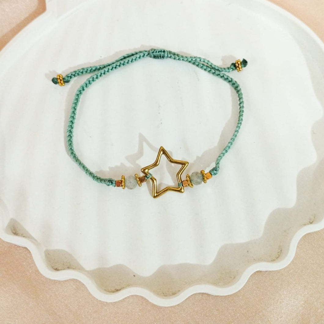 Bracelet Braid Wire Moon and Star