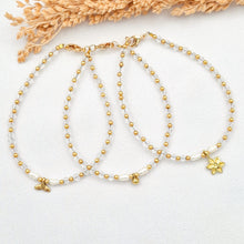 Load image into Gallery viewer, Bracelet Crystal Pearl &amp; Fairy Charm
