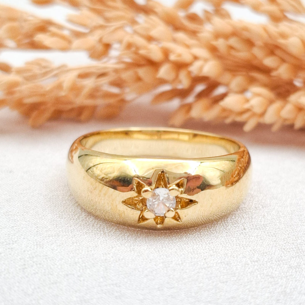 Ring Single Zircone Star