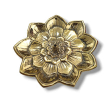 Load image into Gallery viewer, Brass Incense Holder Plate Flower

