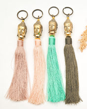Load image into Gallery viewer, Keychain Tassel Budha Head
