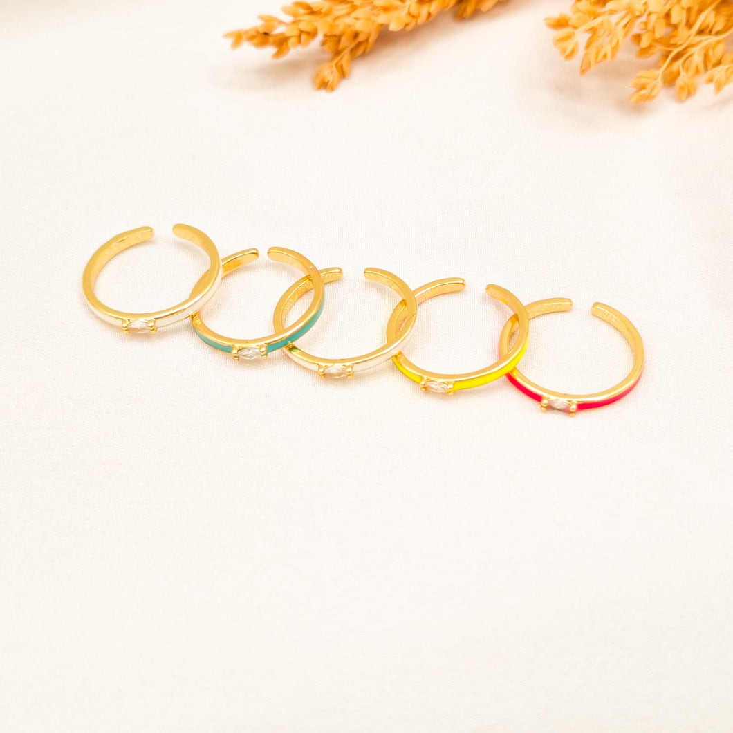 Ring Enamel Crystal Small