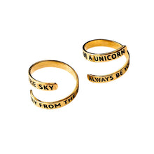 Load image into Gallery viewer, Ring Quote Adjustable Swirl
