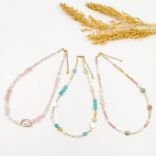 Load image into Gallery viewer, Choker Mix Stone and Pearl
