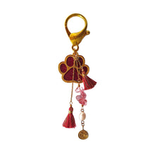 Load image into Gallery viewer, Keychain Tassel Dog Paws
