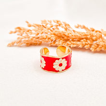 Load image into Gallery viewer, Ring Enamel Flower Big
