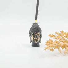 Load image into Gallery viewer, Brass Incense Holder Buddha Head
