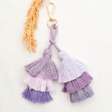 Load image into Gallery viewer, Keychain Double 3 Layer Tassel
