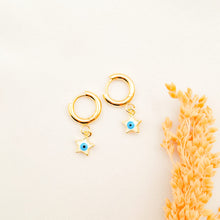 Load image into Gallery viewer, Earring Hoop Enamel Star
