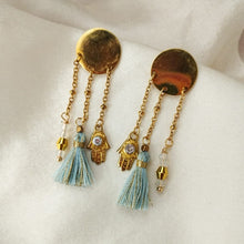 Load image into Gallery viewer, Earring Stud Circle and Charm
