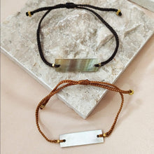 Load image into Gallery viewer, Bracelet Cotton Braid Mother of Pearl
