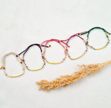 Load image into Gallery viewer, Bracelet Kepang Pearl Brass Line
