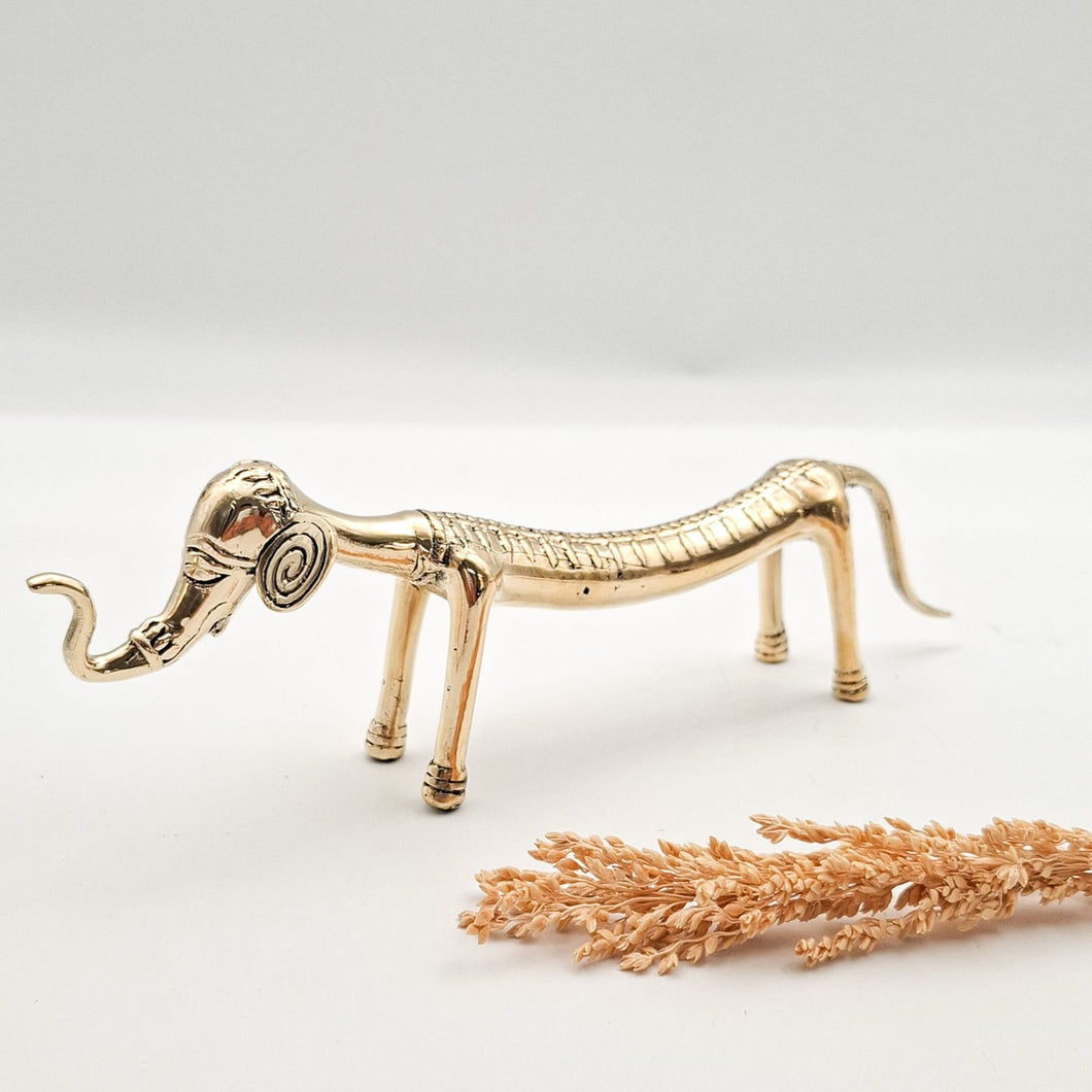 Brass Decor Tribal Elephant