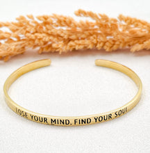 Load image into Gallery viewer, Bracelet Brass Quote 15 Cm
