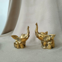Load image into Gallery viewer, Brass Decor Fairy Elephant
