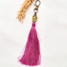 Load image into Gallery viewer, Keychain Tassel Buddha Head Small

