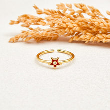 Load image into Gallery viewer, Ring Enamel Star Zircone
