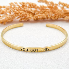 Load image into Gallery viewer, Bracelet Brass Quote 15 Cm
