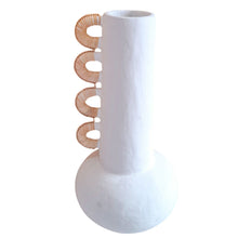 Load image into Gallery viewer, Lombok Art Vase Long Neck with 4 Handles
