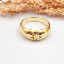 Load image into Gallery viewer, Ring Single Zircone Star
