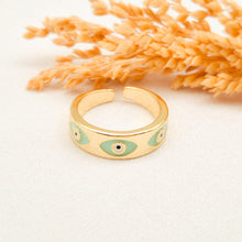 Load image into Gallery viewer, Ring Enamel Three Eye
