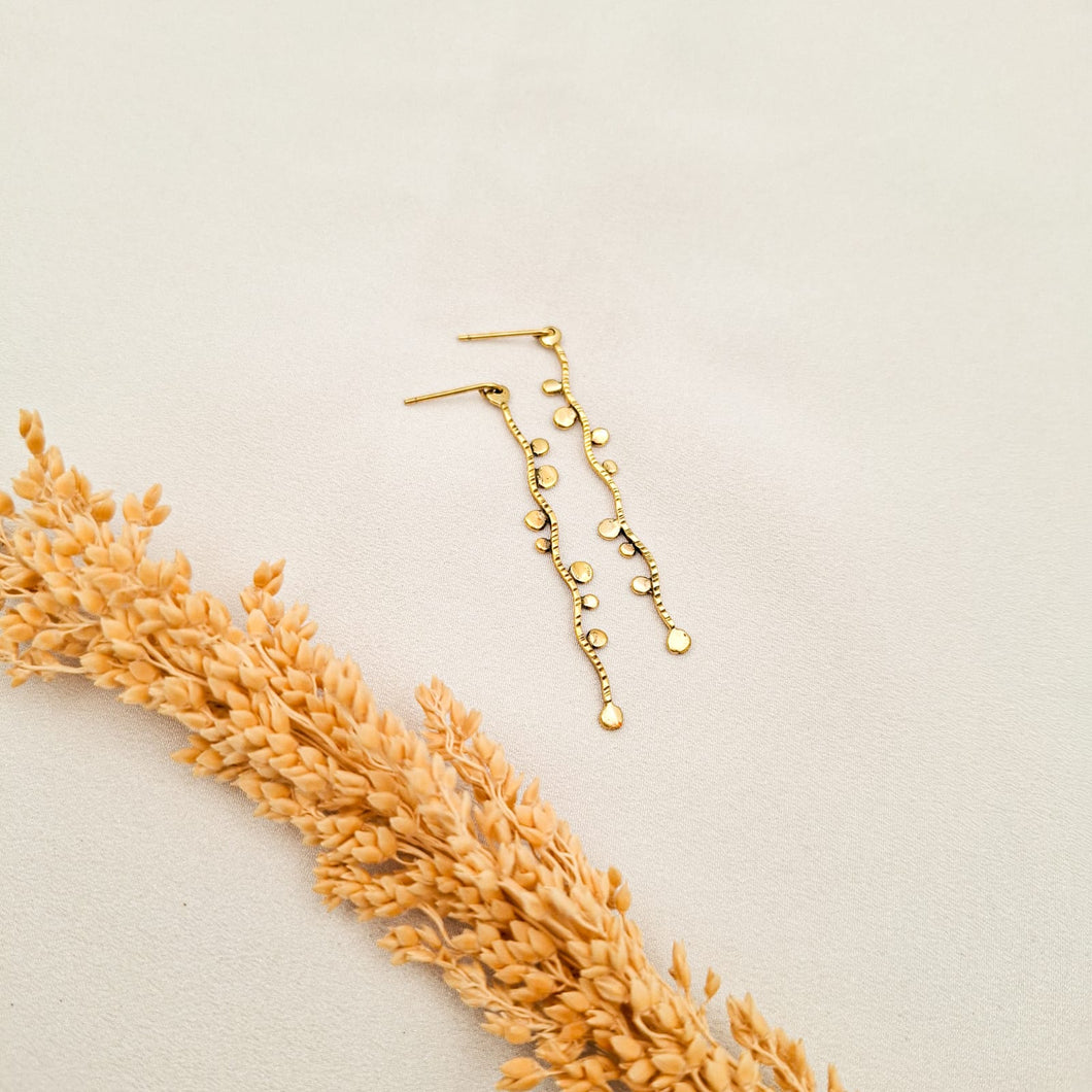 Earring Stud Branch Bubble