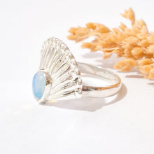 Load image into Gallery viewer, Ring Shell Mermaid Opal Gemstone Silver 925
