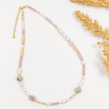 Load image into Gallery viewer, Choker Mix Stone and Pearl
